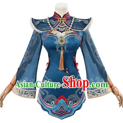 Naraka Bladepoint Cosplay Costume Jade Spirit Little Jiangshi Qipao Ink Travel Outfit Anime Cosplay