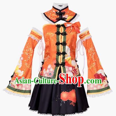 Love Live Cosplay Costume Kosaka Honoka Roleplay Outfit