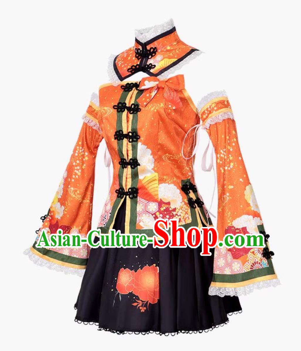 Love Live Cosplay Costume Kosaka Honoka Roleplay Outfit Love Live Cosplay Costume Kosaka Honoka Roleplay Outfit