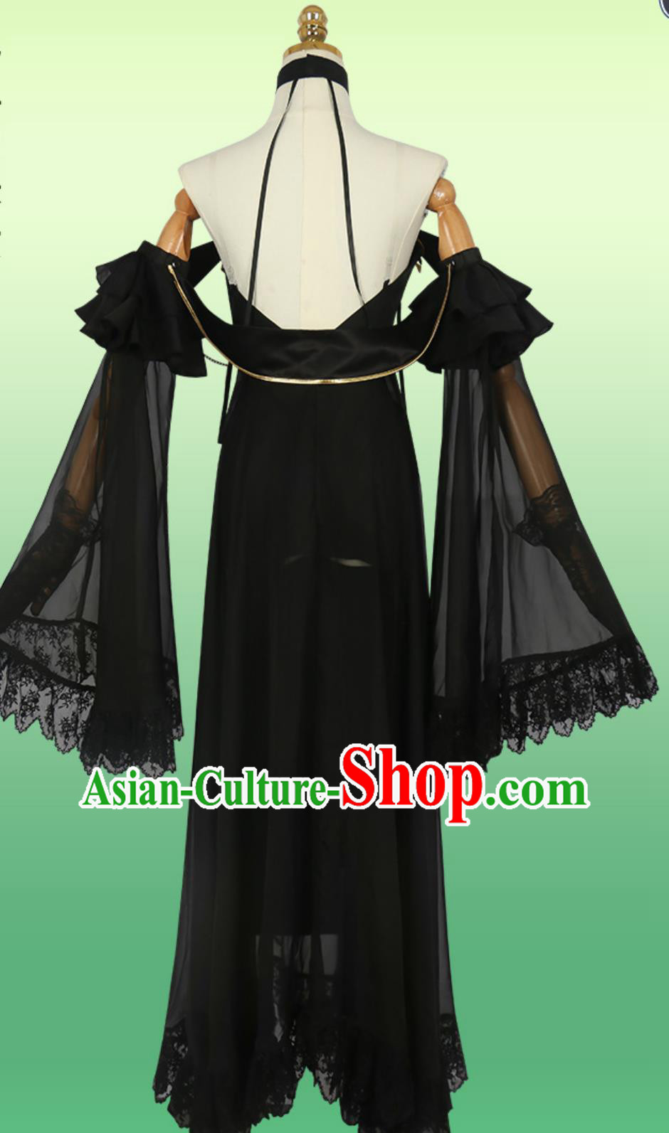Code Geass C C Black Dress Cosplay Costume Cos Queen Gown Code Geass C C Black Dress Cosplay Costume Cos Queen Gown