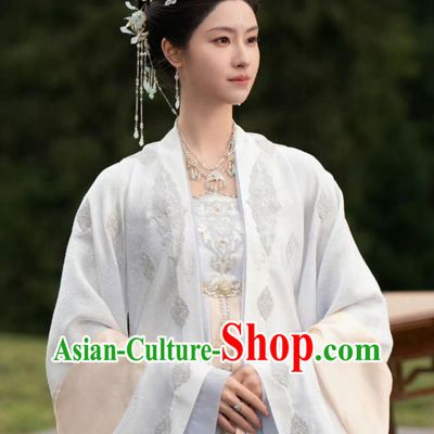 Traditional Hanfu Dress Chinese TV Series Guardians of the Dafeng Grand Princess Huai Qing Costume Ancient Chinese Noble Woman Clothing