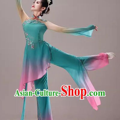 Peach And Plum Cup Classical Dance Costume Women Like A Dream Order Ancient Style Hanfu Han Tang Fan Dance Costume