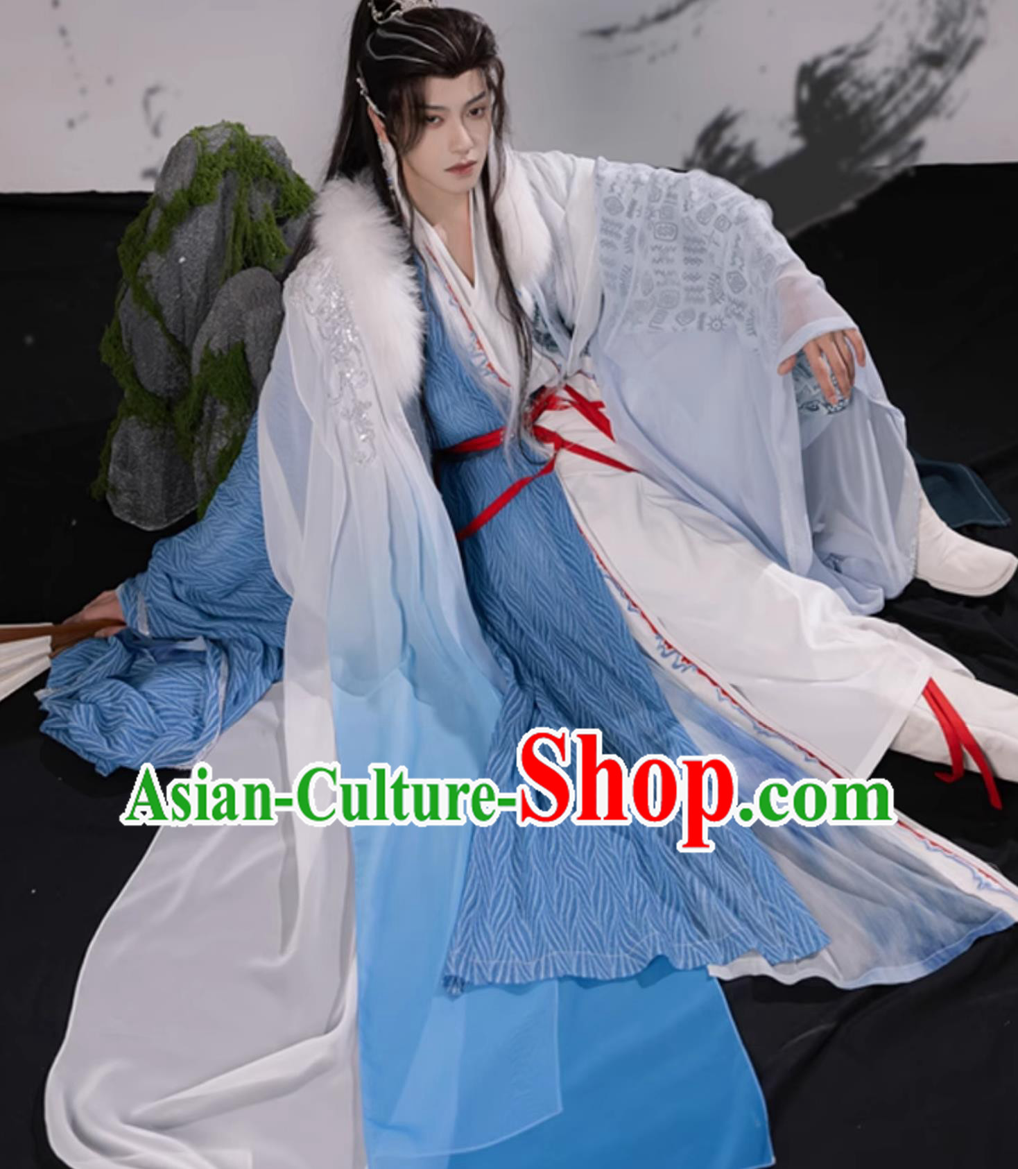 Hanfu Men Chinese Traditional Costume Ancient Taoist Robe Set Hanfu Men Chinese Traditional Costume Ancient Taoist Robe Set