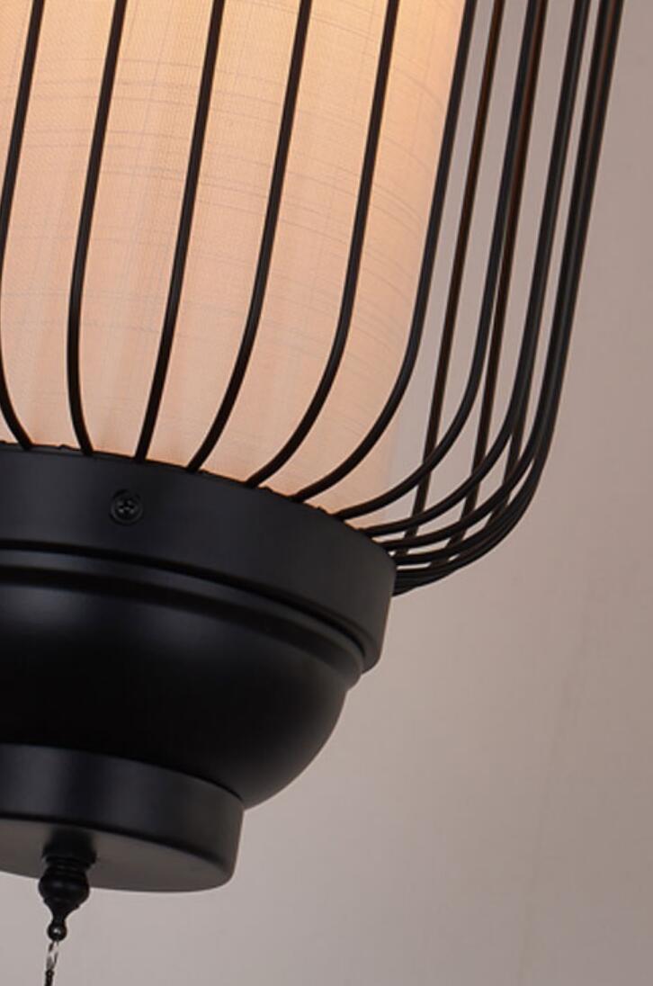 Long Birdcage Lamp Chinese Iron Lighting Tea Room Zen Style Classical Lantern Long Birdcage Lamp Chinese Iron Lighting Tea Room Zen Style Classical Lantern