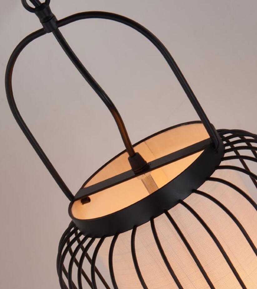 Long Birdcage Lamp Chinese Iron Lighting Tea Room Zen Style Classical Lantern Long Birdcage Lamp Chinese Iron Lighting Tea Room Zen Style Classical Lantern
