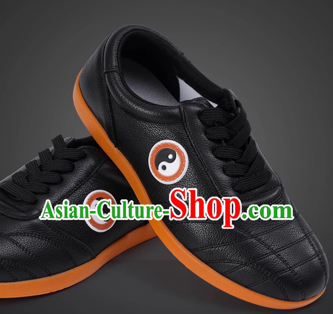 Black Top Leather Tai Chi Shoes Rubber Sole Ba Duan Jin Training Shoes Black Top Leather Tai Chi Shoes Rubber Sole Ba Duan Jin Training Shoes