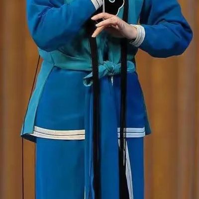 Chinese Peking Opera The Fisherman Revenge Da Yu Sha Jia Costumes Beijing Opera Qingyi Outfit and Hat Traditional Opera Clothing