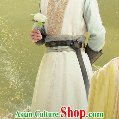 Chinese Ancient Swordsman Costume Traditional Hanfu Clothing TV Series Fateful Love Young City Lord Situ Hao Nan Outfit