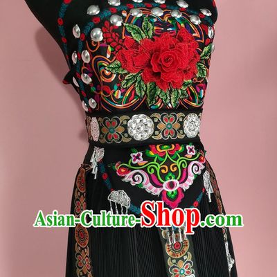 Chinese Ethnic Minority Costume Miao Ethnic Dance Costume