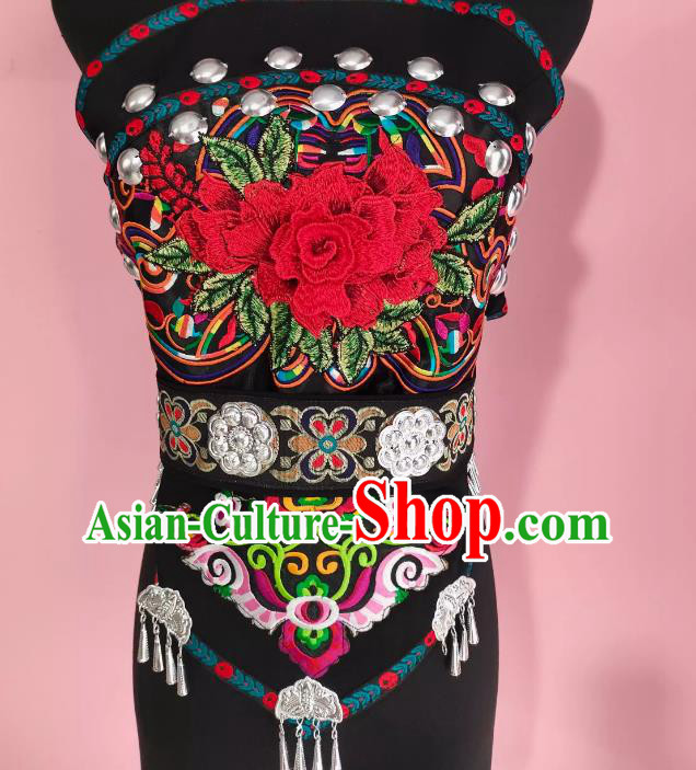 Chinese Ethnic Minority Costume Miao Ethnic Dance Costume Chinese Ethnic Minority Costume Miao Ethnic Dance Costume