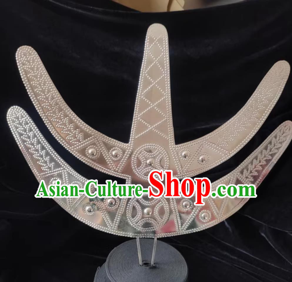 Chinese Shui Ethnic Silver Headpiece Handmade Minority Crown Chinese Shui Ethnic Silver Headpiece Handmade Minority Crown