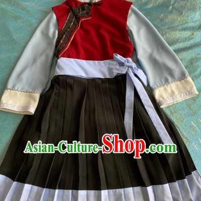Yunnan Lijiang Ethnic Costume Chinese Naxi Minority Dress Outfit