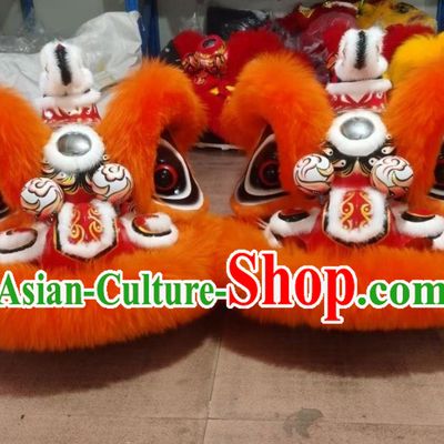 Orange Wool Southern Lion Awakening Lion Malaysian Lion Chinese Hok San Lion Dance Costume Lion Performance Prop