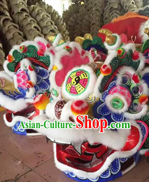 Foshan Hakka Kylin Head Lion Head Awakening Lion Performance Prop Chinese Lion Dance Costume Equipment Foshan Hakka Kylin Head Lion Head Awakening Lion Performance Prop Chinese Lion Dance Costume Equipment