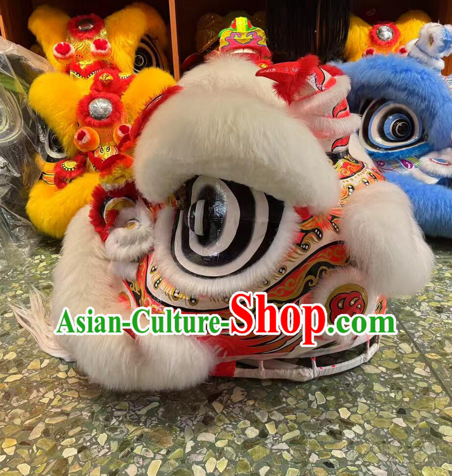 Hand Painted Chinese Dancing Lion Head Traditional Celebration Lion Dance Costumes Complete Set Hand Painted Chinese Dancing Lion Head Traditional Celebration Lion Dance Costumes Complete Set