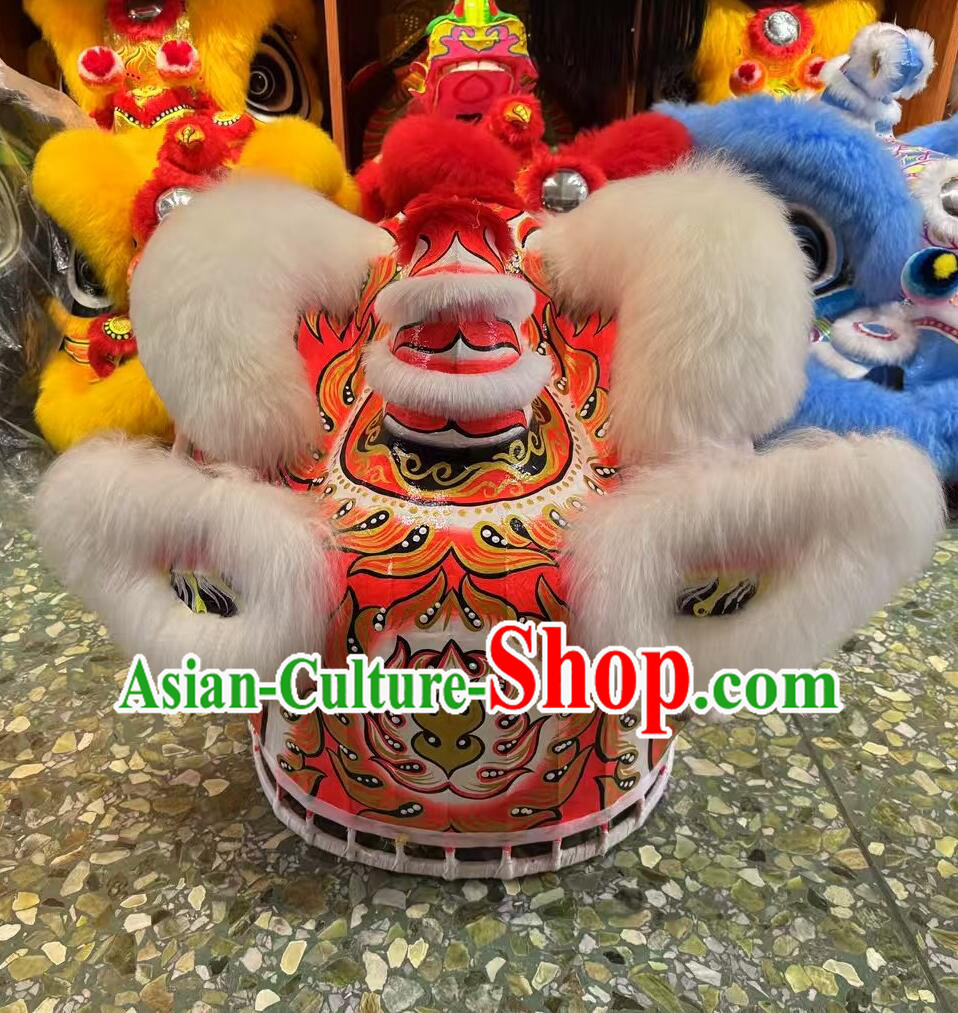Hand Painted Chinese Dancing Lion Head Traditional Celebration Lion Dance Costumes Complete Set Hand Painted Chinese Dancing Lion Head Traditional Celebration Lion Dance Costumes Complete Set