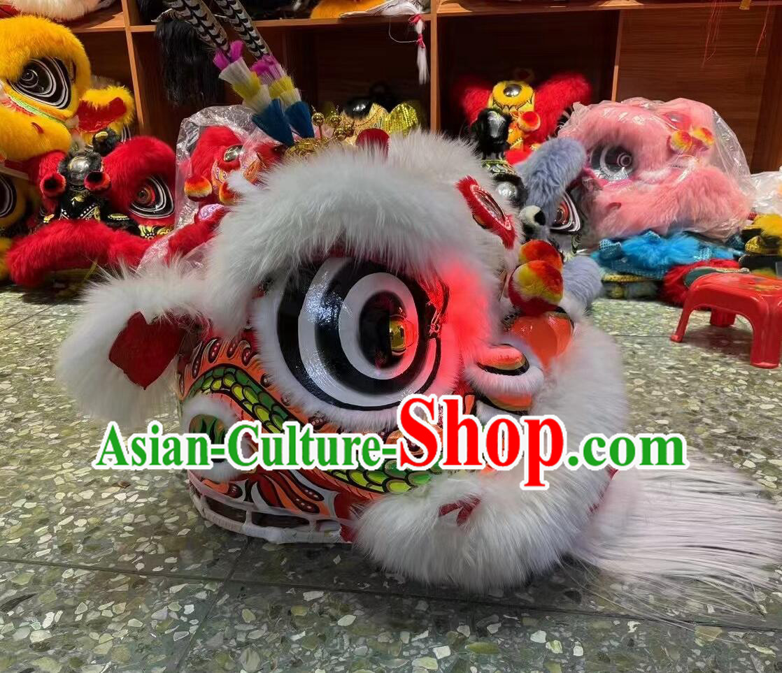 Traditional Celebration Lion Dance Costumes LED Light Eye Chinese Dancing Lion Head Complete Set Traditional Celebration Lion Dance Costumes LED Light Eye Chinese Dancing Lion Head Complete Set