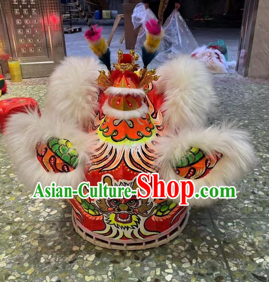 Traditional Celebration Lion Dance Costumes LED Light Eye Chinese Dancing Lion Head Complete Set Traditional Celebration Lion Dance Costumes LED Light Eye Chinese Dancing Lion Head Complete Set