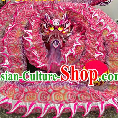 Professional Competition Dragon Dancing Equipment Chinese Parade Dragon Dance Costume Celebration Fluorescent Dragon