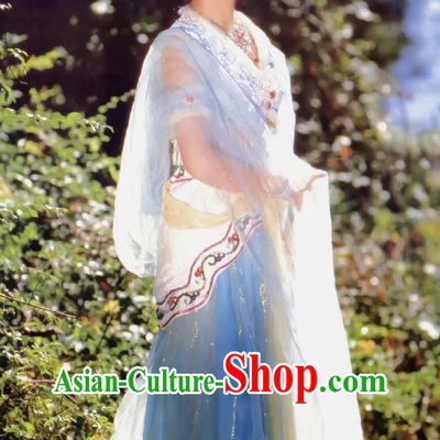 86 Version Journey To The West Jade Faced Fox Spirit Costume TV Drama Ancient Fox Princess Dress