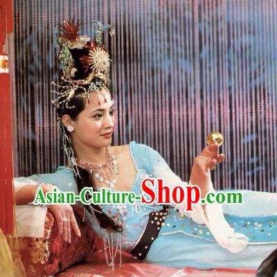 86 Version Journey To The West Wansheng Princess Blue Costume