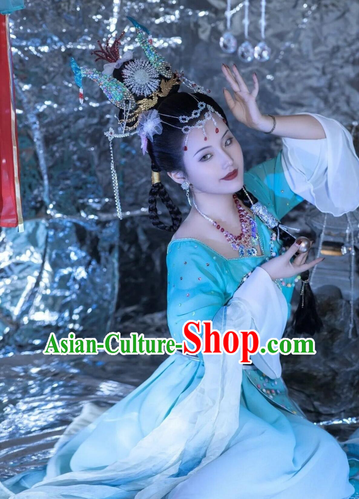 Version Journey To The West Wansheng Princess Blue Costume Version Journey To The West Wansheng Princess Blue Costume