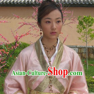 TV Series Born under A Lucky Star Pig Princess Iron Fan Dress Traditional Chinese Clothing Film Ancient Costume