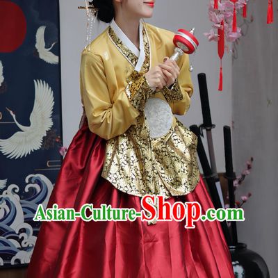 Yanji Princess Hanbok Traditional Korean Ethnic Women Palace Gown Daejanggeum Performance Costume