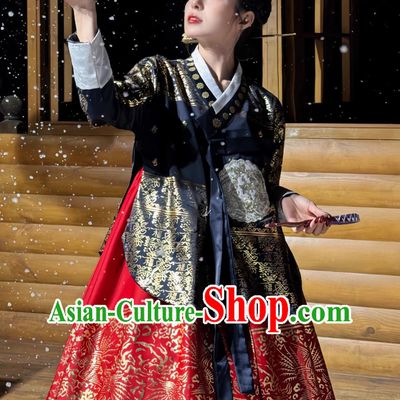 Korean Yanji Princess Costume Palace Hanbok Ethnic Wedding Gown
