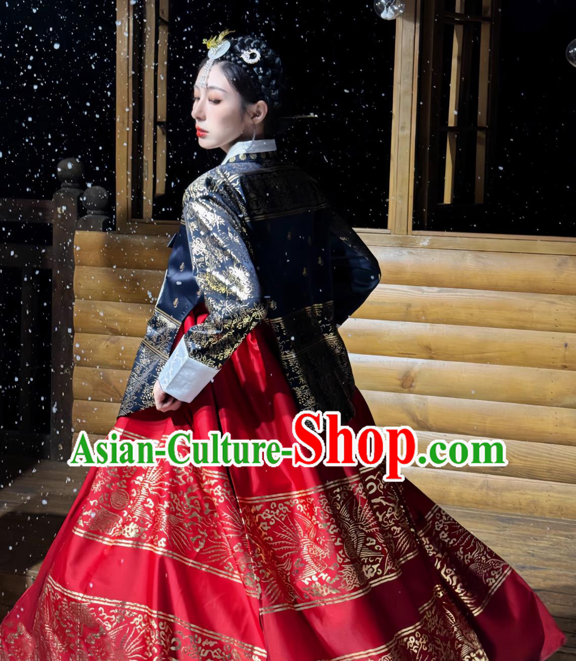 Korean Yanji Princess Costume Palace Hanbok Ethnic Wedding Gown