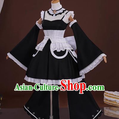 Azur Lane Little Formidable Cosplay Costume 2D Anime Outfit Maid Dress Cosplay Clothing