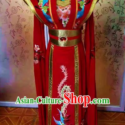 Red Ancient China Princess Imperial Concubine Clothing Chinese Opera Actress Costume Traditional Drama Empress Dress