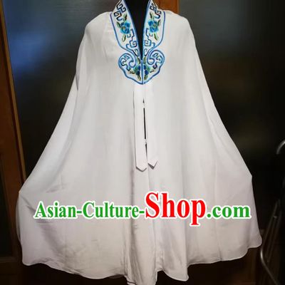 Ancient Princess Clothing Chinese Opera Costume Young Lady White Cape
