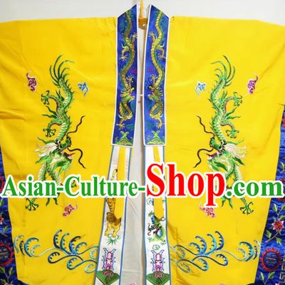 Chinese Opera Taoist Robe Embroidered Ritual Gown Traditional Drama Costume