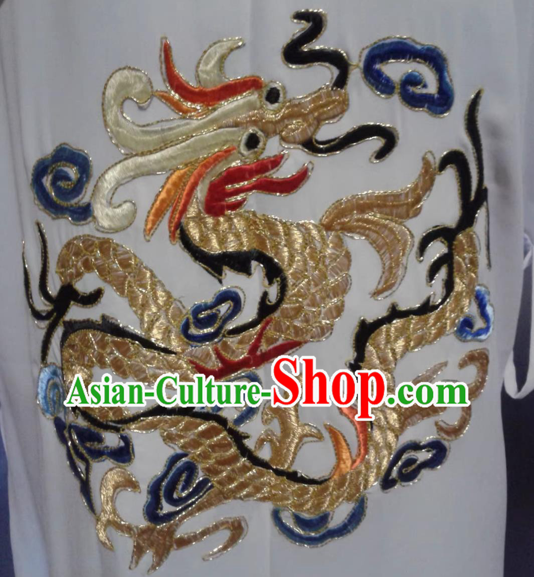 Chinese Opera Xiaosheng Dragon Robe Gold Thread Embroidery Python Robe Official Gown Chinese Opera Xiaosheng Dragon Robe Gold Thread Embroidery Python Robe Official Gown