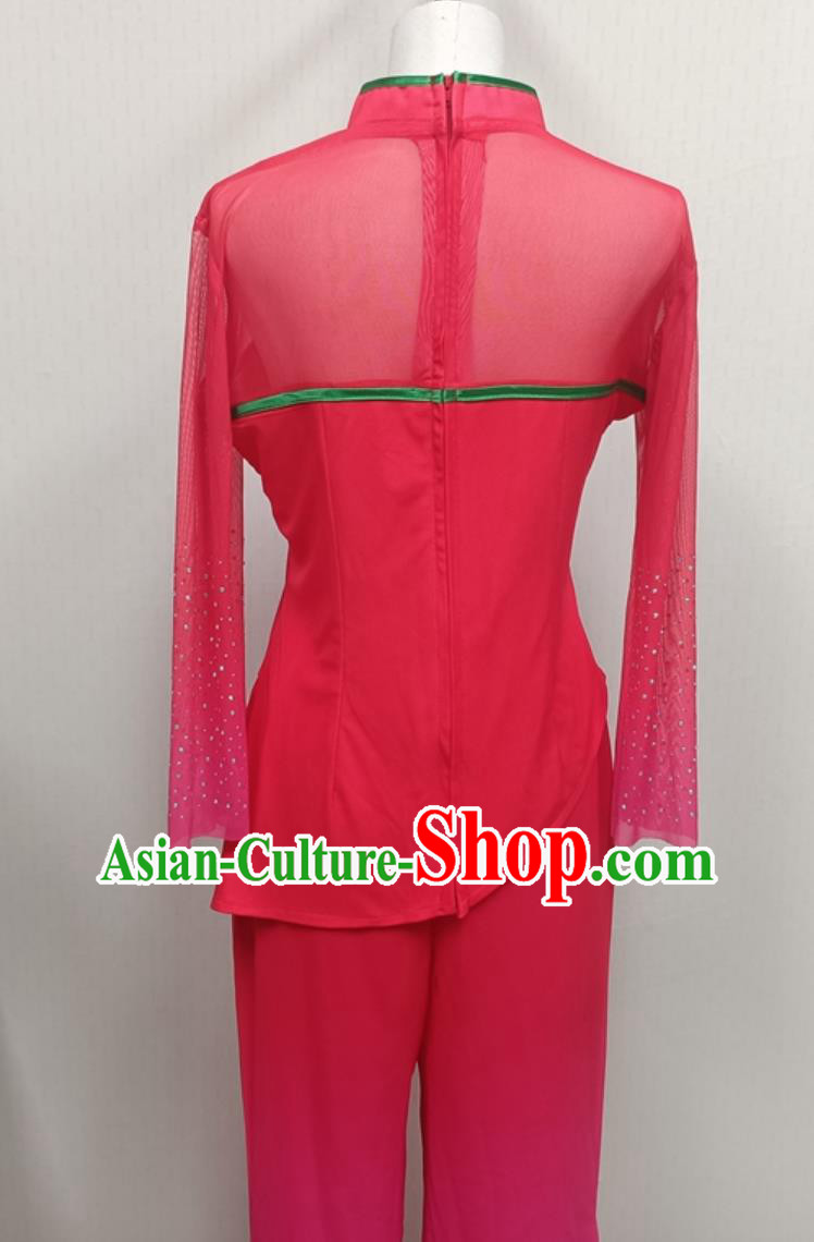 Chinese Festive Performance Clothing Yangko Dance Costume Fan Dance Outfit Chinese Festive Performance Clothing Yangko Dance Costume Fan Dance Outfit