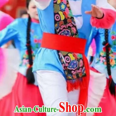 Shaanbei Spring Festival Performance Costume Lantern Celebration Chinese New Year Festive Yangko Outfit for Men