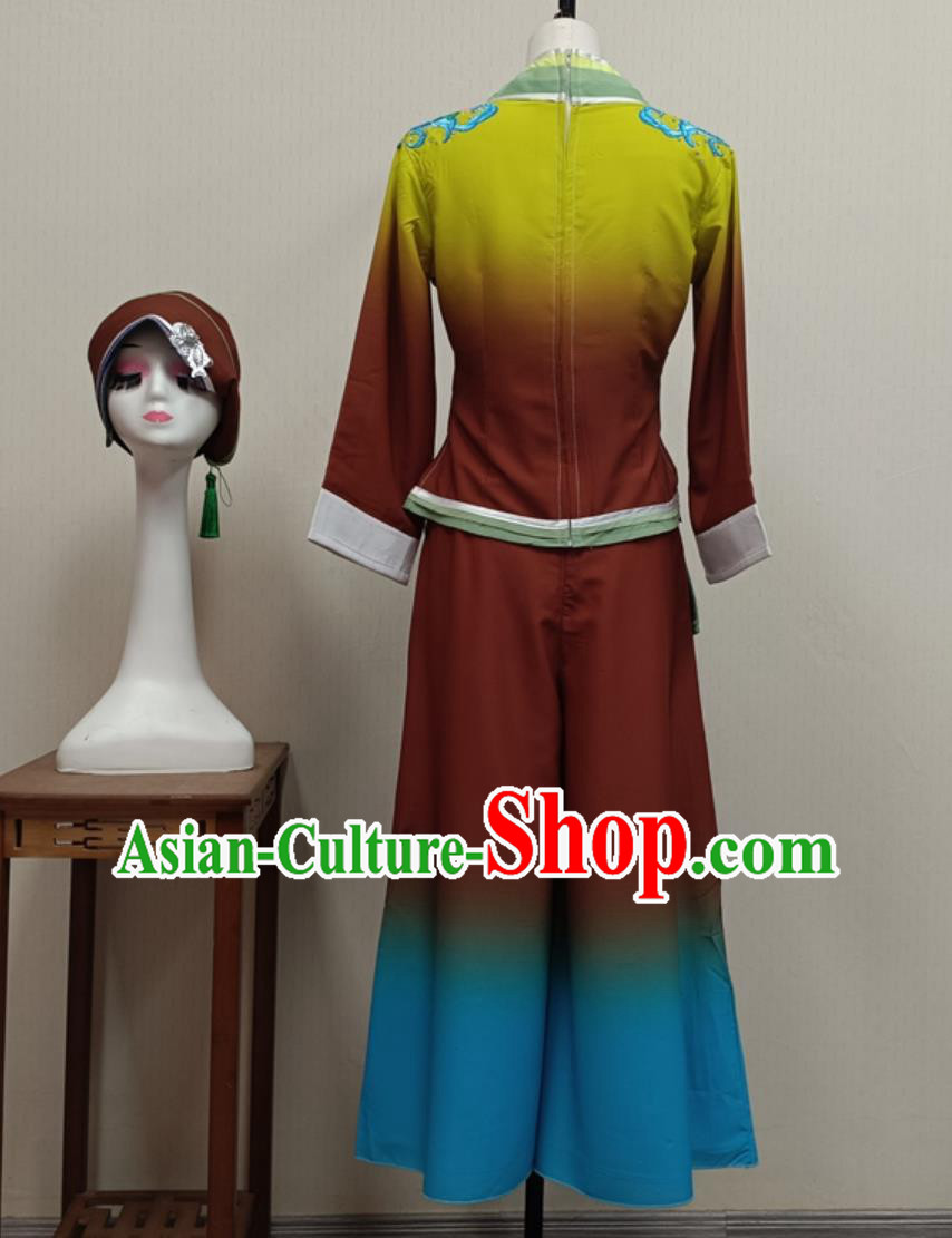 Chinese Performance Costume Dance Outfit Women Group Dance Tea Picking Classical Dance Clothing Chinese Performance Costume Dance Outfit Women Group Dance Tea Picking Classical Dance Clothing