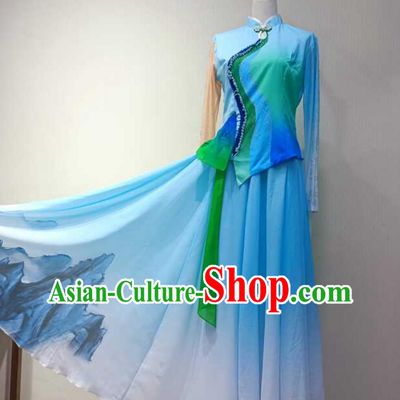 Lotus Award Classical Dance Lingnan Rain Alley Premium Dance Costume Chinese Umbrella Dance Women Group Performance Outfit