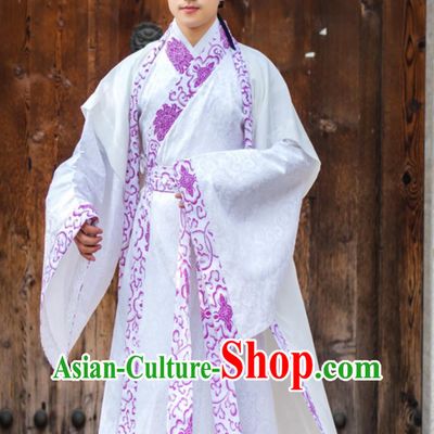 Ancient Chinese Scholar Clothing Mens Hanfu Ming Dynasty Zhiju Robe Chiffon Long Half Sleeve Outfit