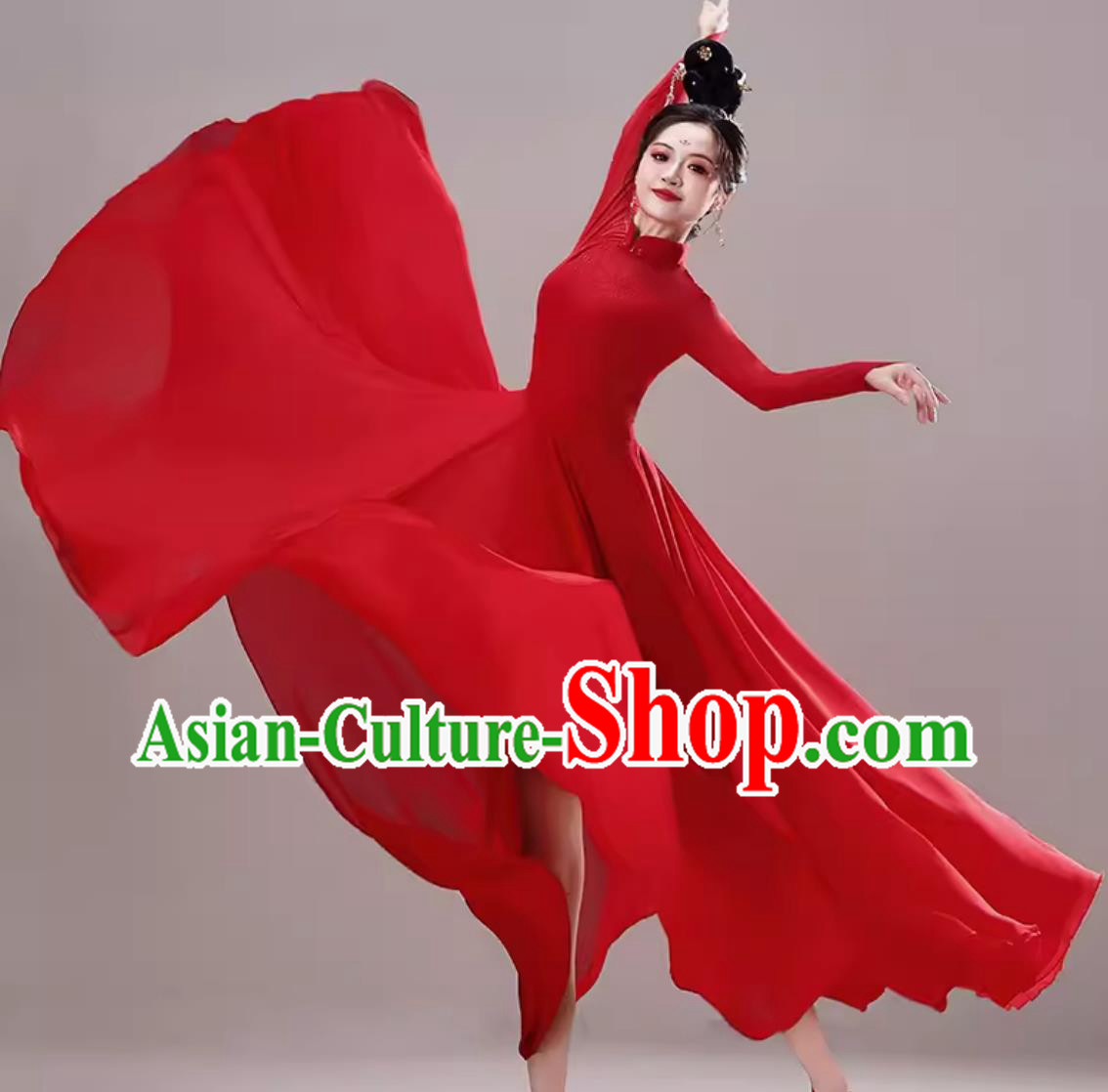 Chinese Classical Dance Costume Women Performance Red Dress Art Exam Training Dance Outfit Chinese Classical Dance Costume Women Performance Red Dress Art Exam Training Dance Outfit