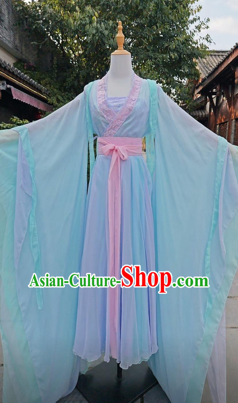 Traditional Light Blue Hanfu Dress Chinese Song Dynasty Princess Costume Ancient Fairy Clothing Traditional Light Blue Hanfu Dress Chinese Song Dynasty Princess Costume Ancient Fairy Clothing