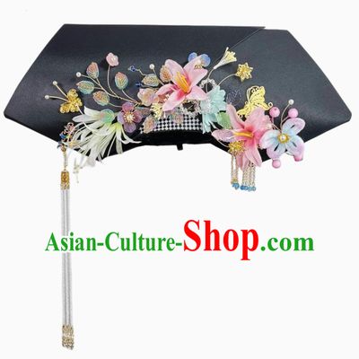 Manchu Empress Headwear Empresses in the Palace Zhen Huan Hat Chinese Qing Palace Handmade Wings