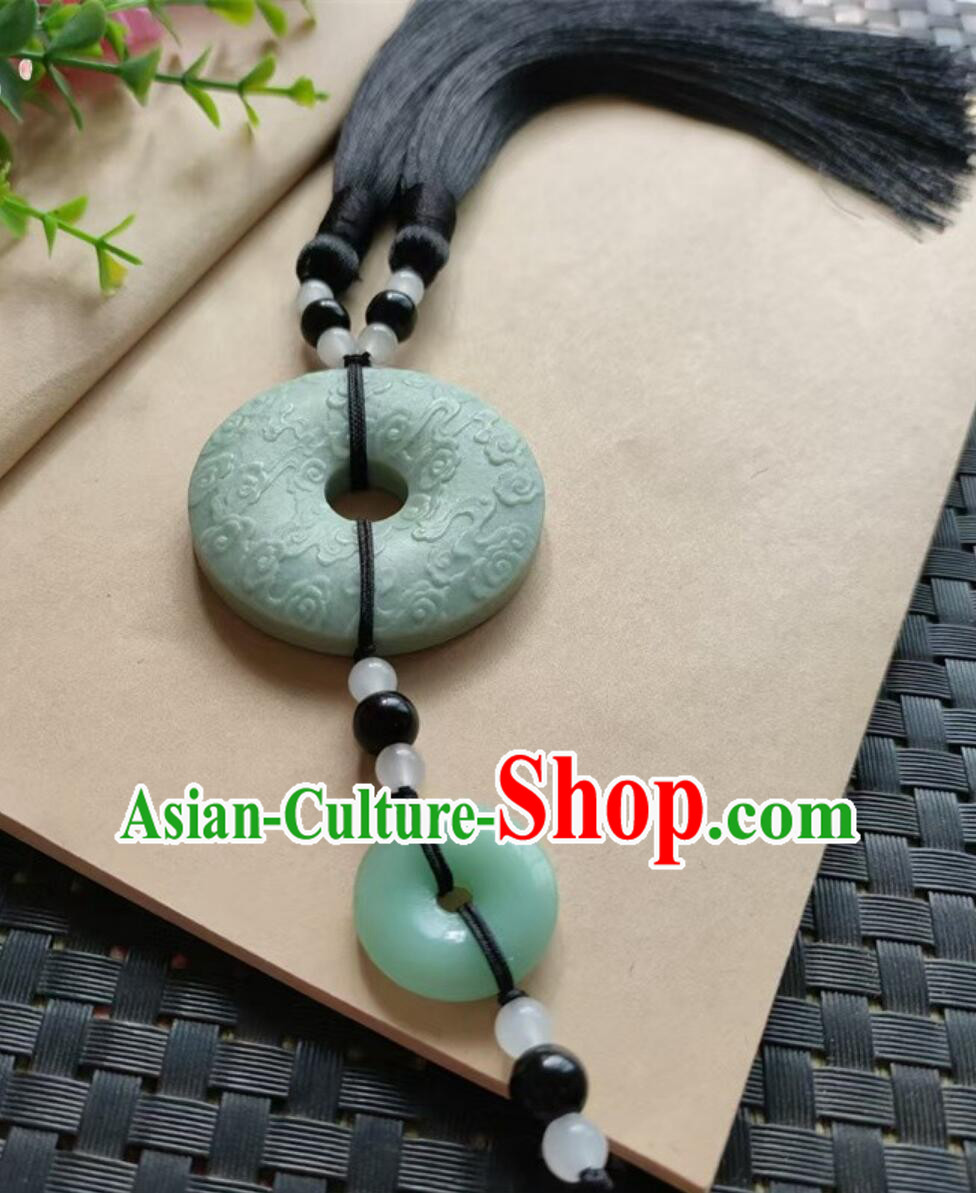 Handmade Hanfu Waist Jewelry Traditional Jade Waist Pendant Carving Could Craft