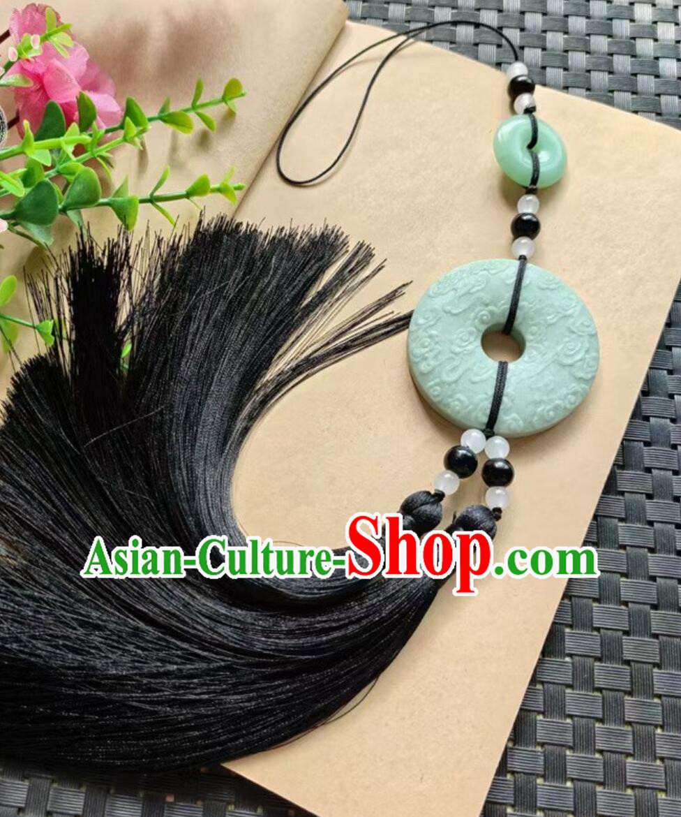 Handmade Hanfu Waist Jewelry Traditional Jade Waist Pendant Carving Could Craft