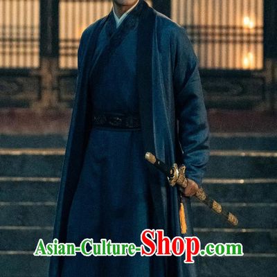 Ancient Ming Dynasty Male Costume Chinese Drama The Legend of Zang Hai Imperial Astronomer Kuai Duo Replica Clothing