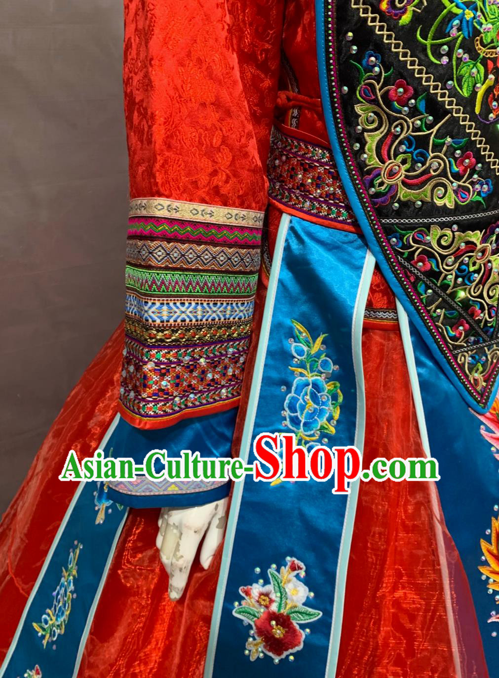 She Ethnic Minority Costume Chinese Women Wedding Embroidered Traditional Phoenix Crown Clothing