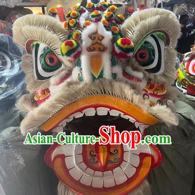 Top Liu Bei Lion Dance Costume Traditional Chinese Festival Dance Lion Head and Clothes Complete Set