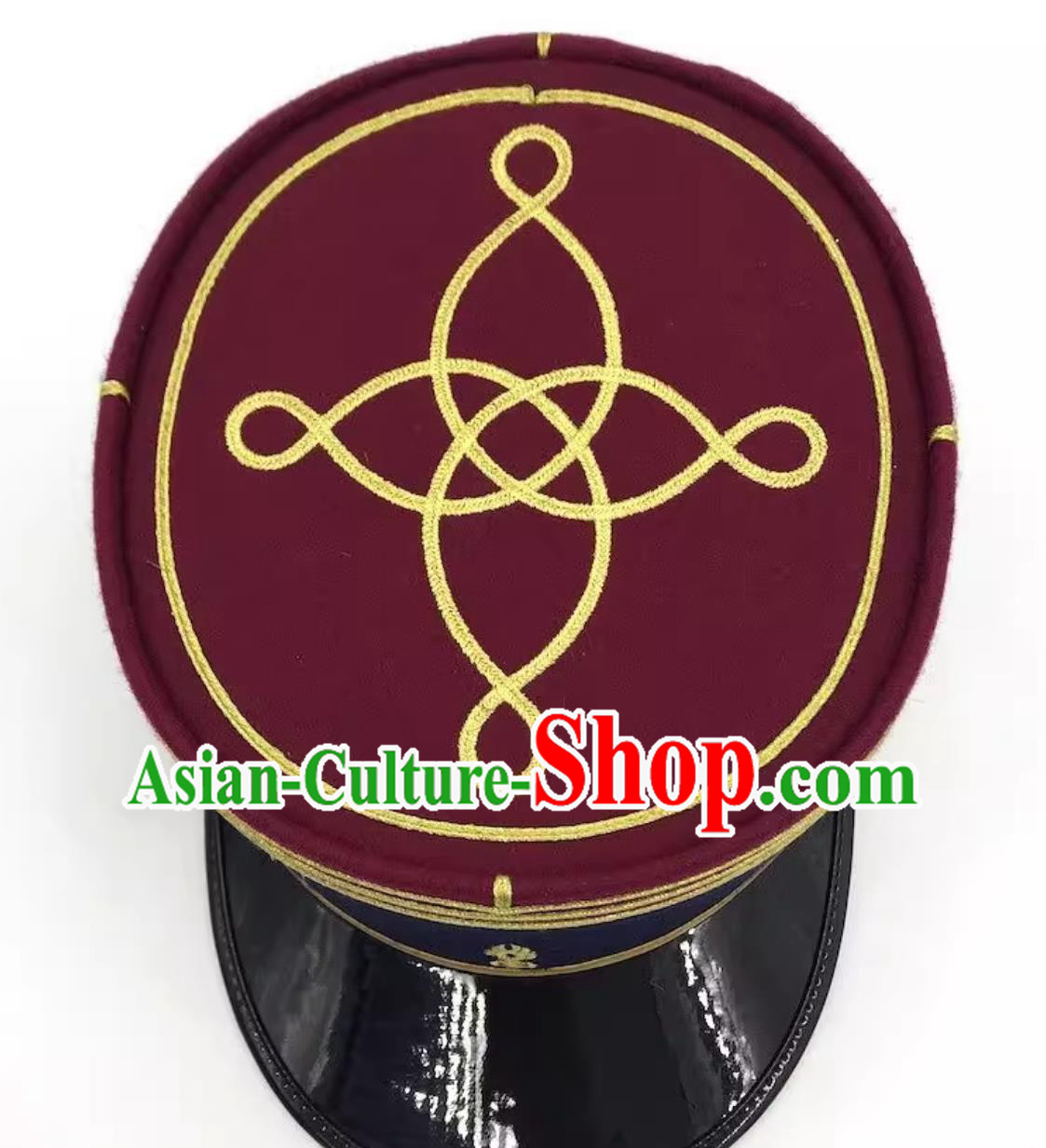 French Kepi Hat Round Cylinder Flat Top Cap European Replica Headdress French Kepi Hat Round Cylinder Flat Top Cap European Replica Headdress