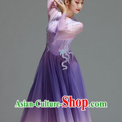 Classical Dance Costume Women Chinese Style Opening Performance Outfit Purple Charm Repertoire Art Exam Show Dress
